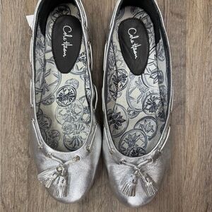 Cole Haan Women's Silver Ballet Flats